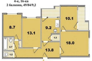 Продажа квартиры, Харьков, р‑н. Сосновая Горка, ст.м. Научная, Клочковская улица, дом 148А