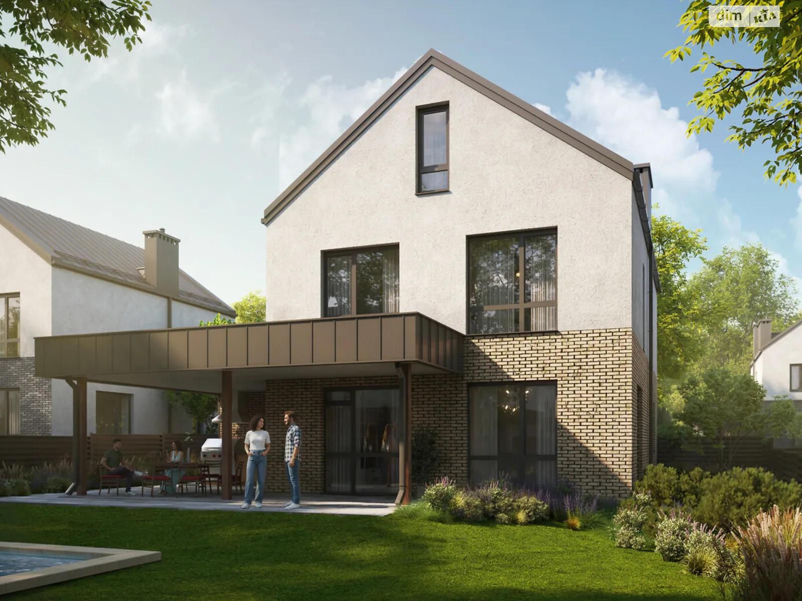 Продается дом на 2 этажа 171.9 кв. м с садом, цена: 275040 $ - фото 1