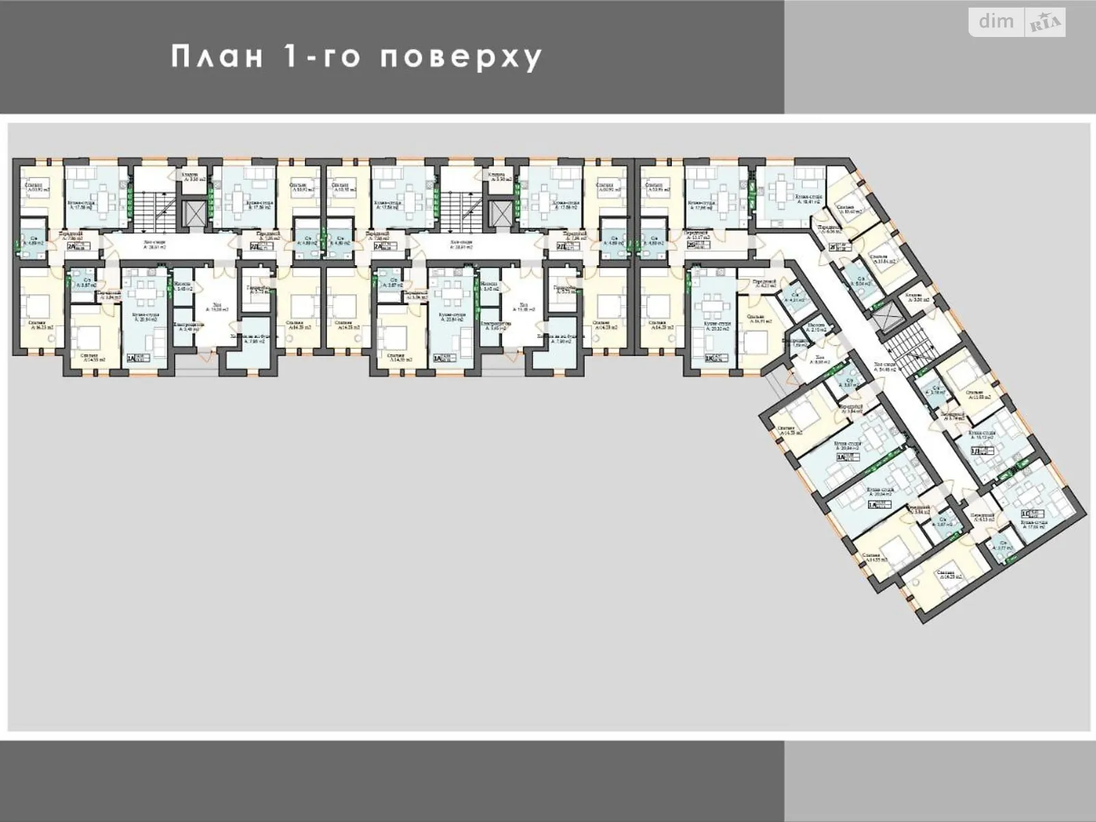 Продается 2-комнатная квартира 56.98 кв. м в, цена: 64100 $ - фото 1