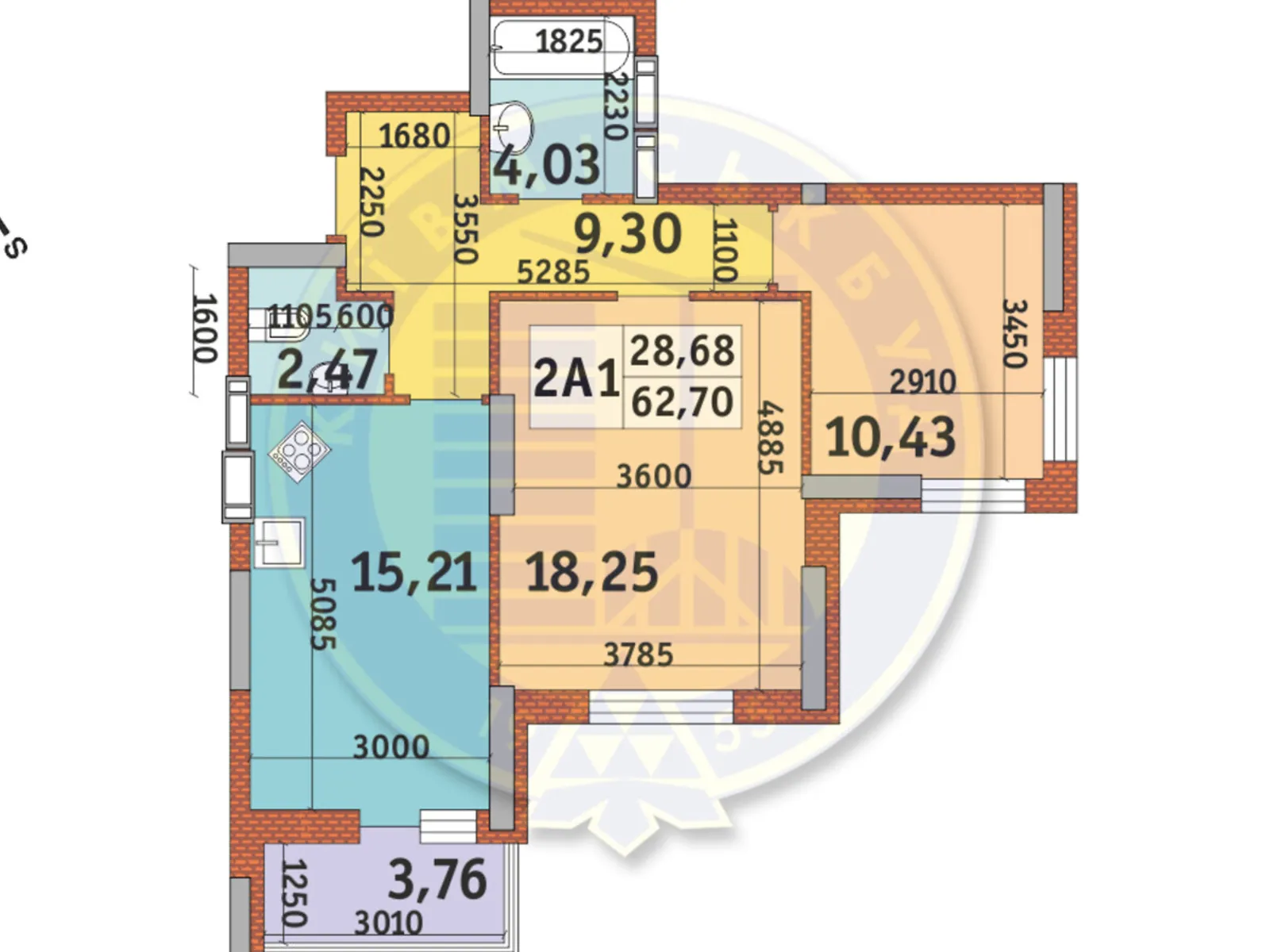 Продається 1-кімнатна квартира 35 кв. м у Ужгороді, вул. Мальовнича, 8 - фото 1