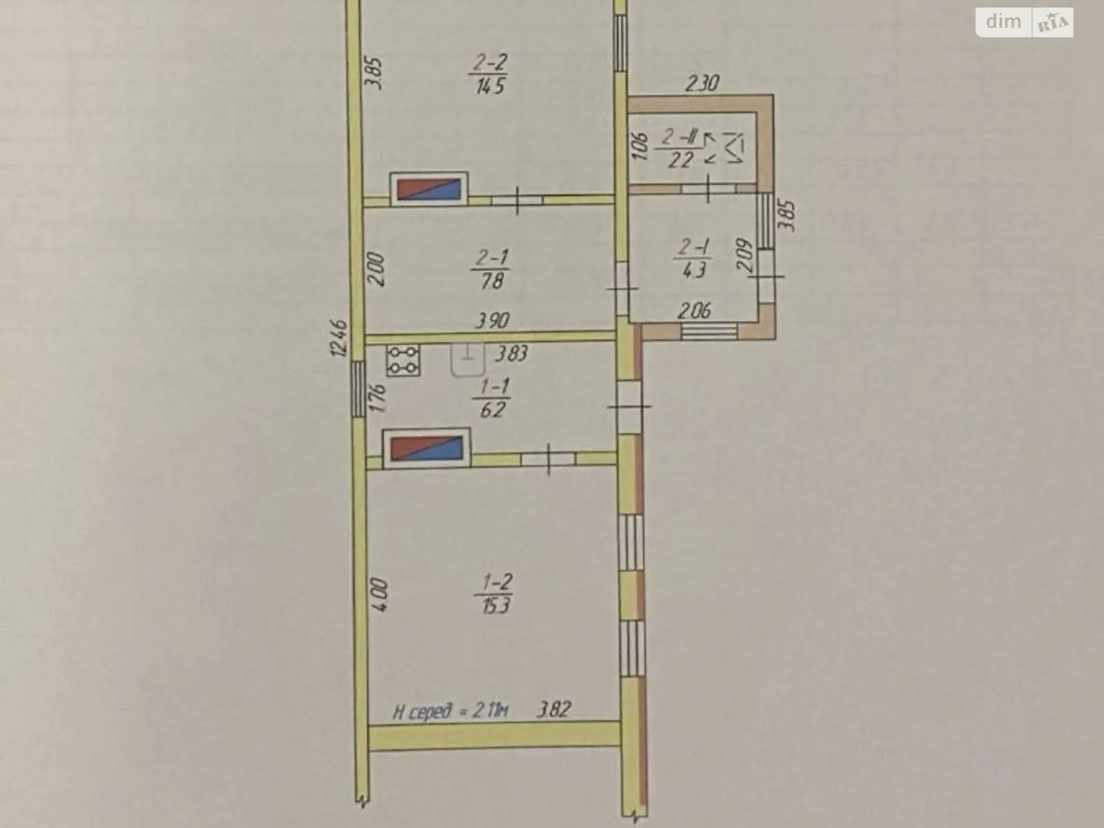 Продается часть дома 80 кв. м с баней/сауной, ул. Шевченко, 28/2 - фото 1