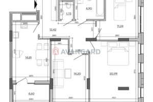 Продаж квартири, Львів, р‑н. Підзамче, Промислова вулиця, буд. 50/52, кв. 58