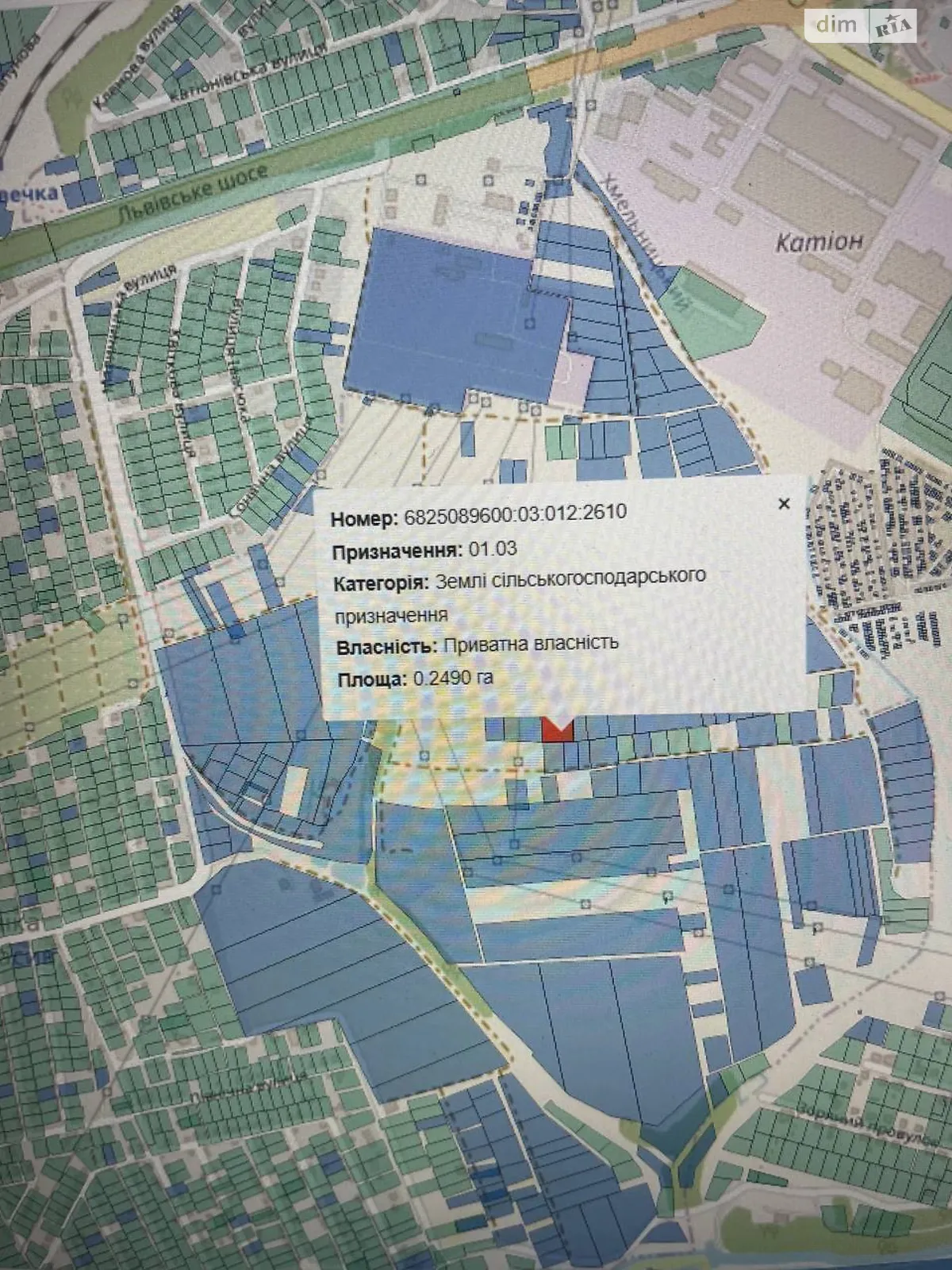 Продается земельный участок 0.25 соток в Хмельницкой области, цена: 8500 $ - фото 1