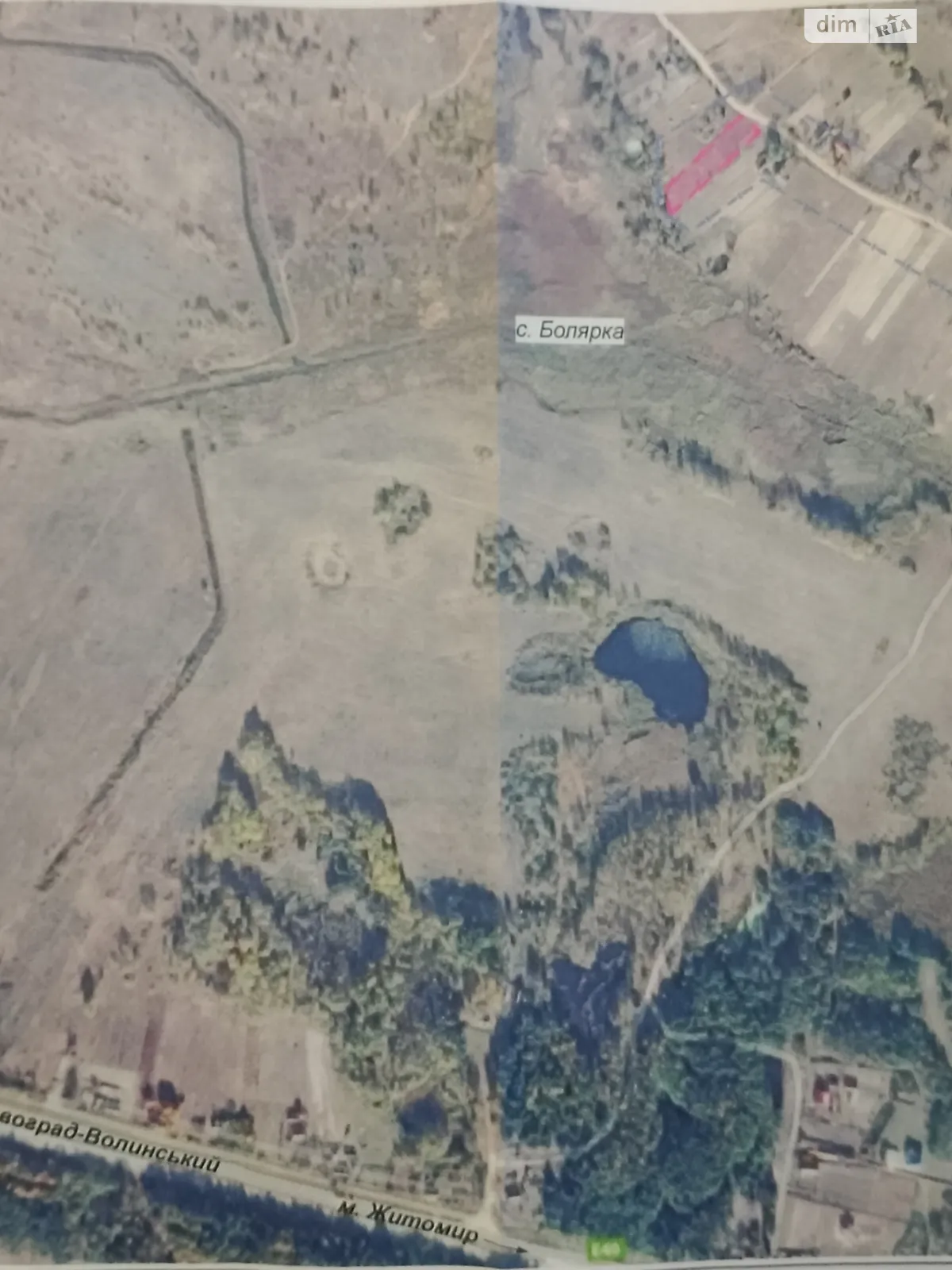 Продается земельный участок 21.43 соток в Житомирской области, цена: 4000 $ - фото 1