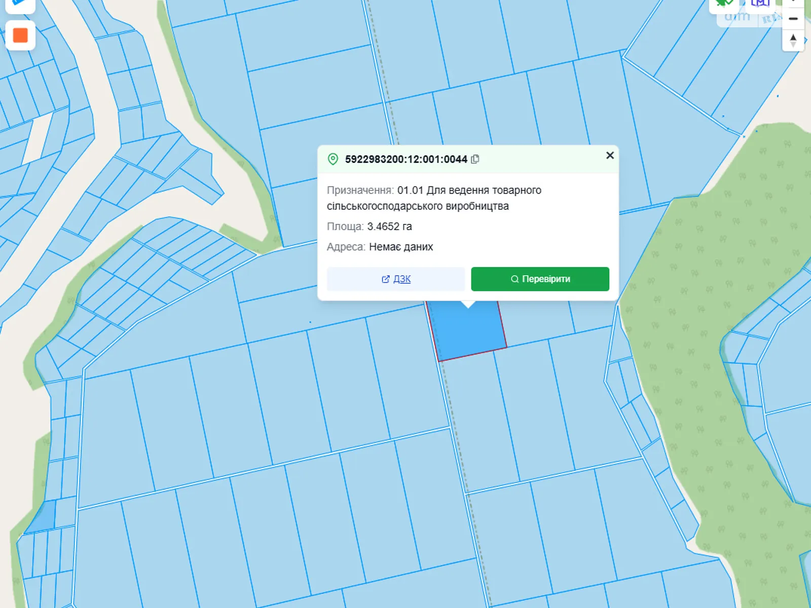Продається земельна ділянка 3.4652 соток у  області, цена: 160000 грн - фото 1