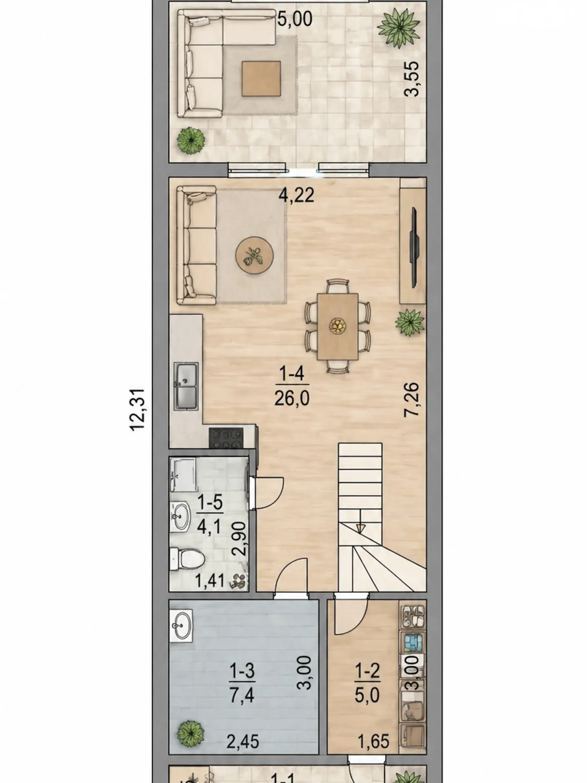 Продается дом на 2 этажа 105.2 кв. м с бассейном, цена: 130000 $ - фото 1