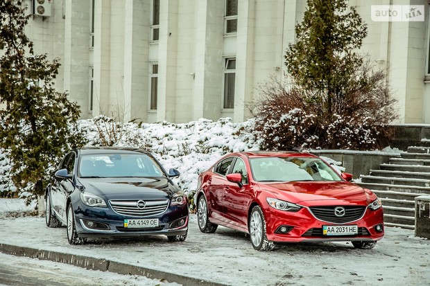 тест драйв opel insignia и mazda 6