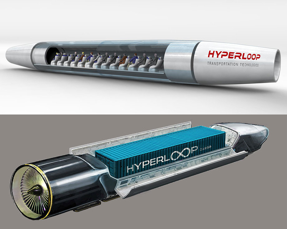 Капсулы Hyperloop