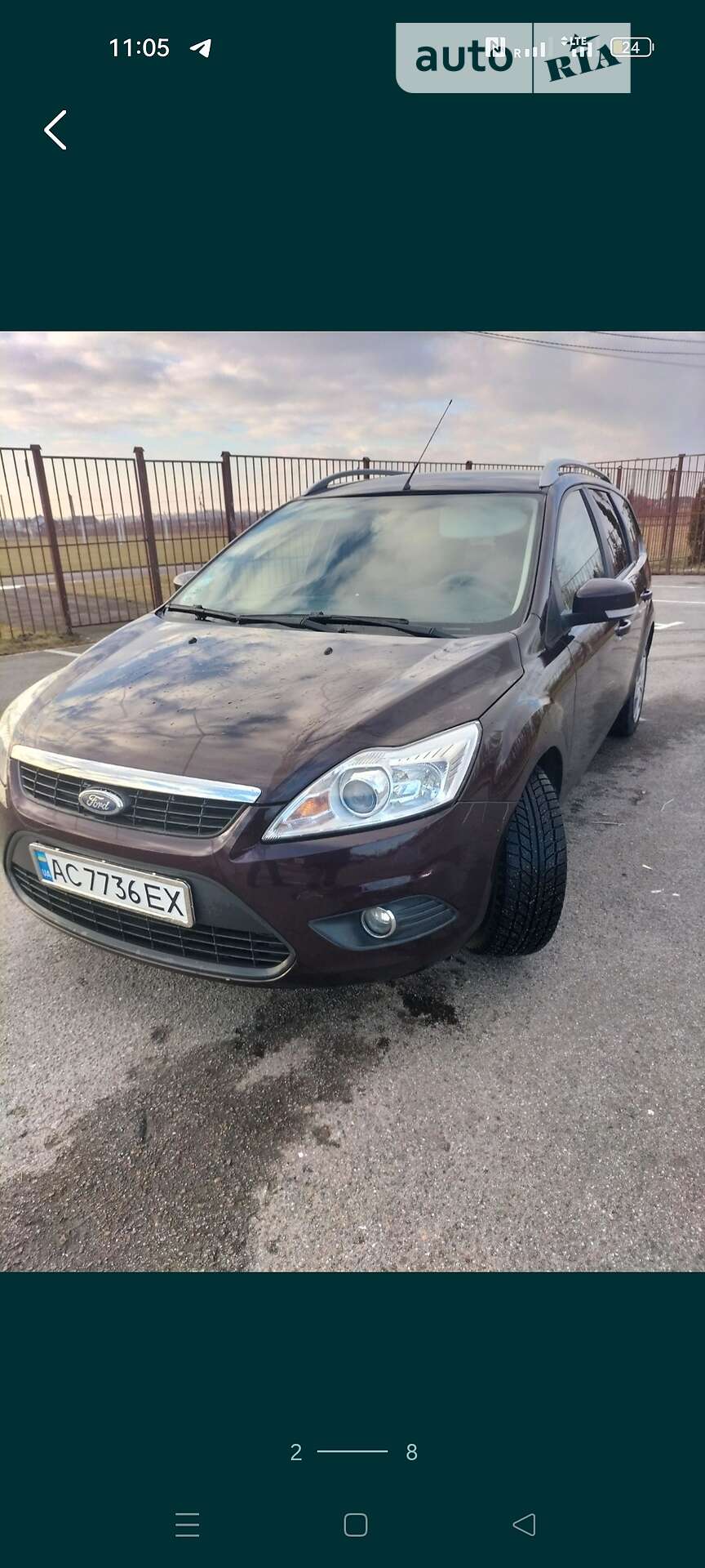 Головне фото звіту автомобіля FORD FOCUS 2008