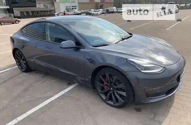 Tesla Model 3 PERFORMANCE 2020 - пробіг 55 тис. км