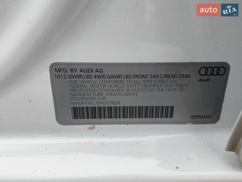 Седан Audi A4 2012 в Чернигове