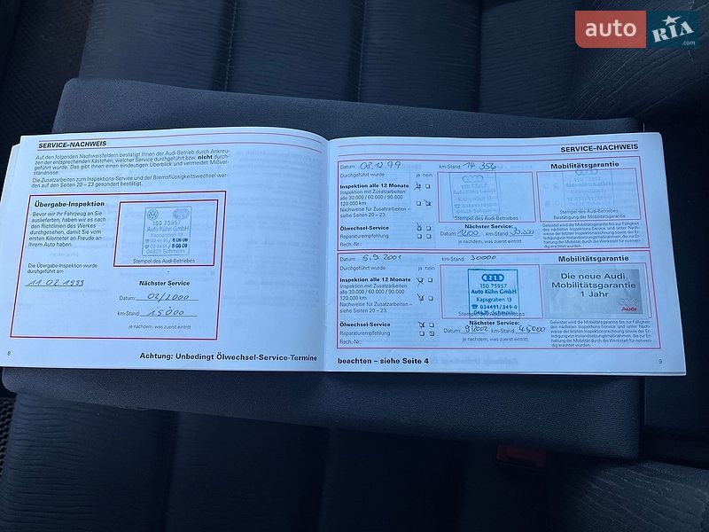 Седан Audi A4 1998 в Тернополі фото 25 Седан Audi A4 1998 в Тернополі