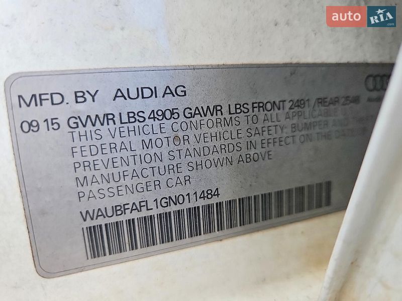 Седан Audi A4 2016 в Львові фото 12 Седан Audi A4 2016 в Львові