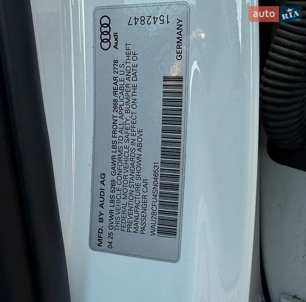 Лифтбек Audi A5 2025 в Киеве
