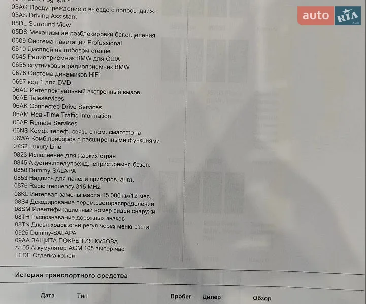Седан BMW 5 Series 2016 в Києві документ