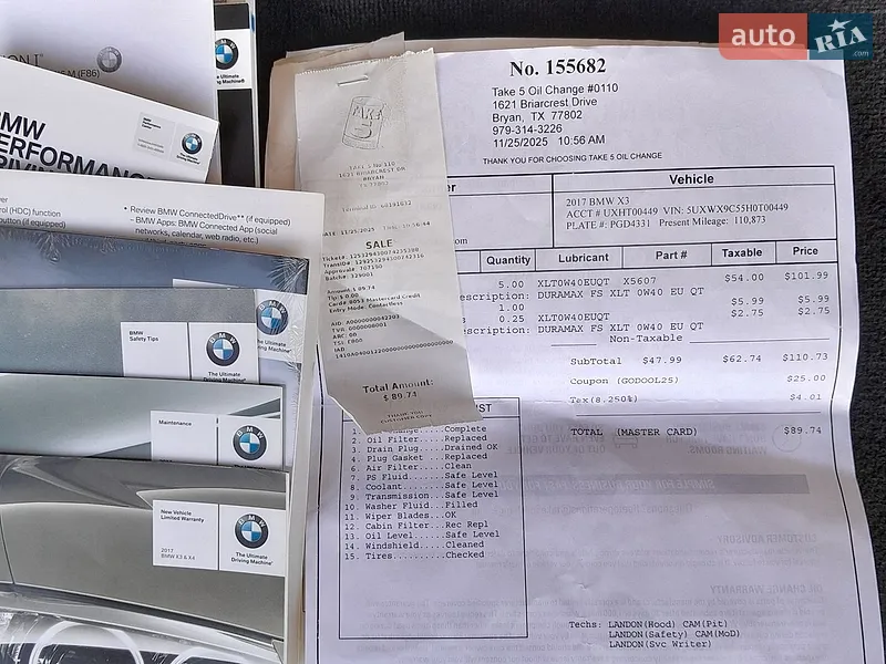 Позашляховик / Кросовер BMW X3 2016 в Кам'янець-Подільському документ