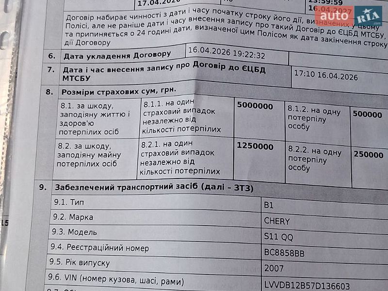 Хэтчбек Chery QQ 2007 в Львове