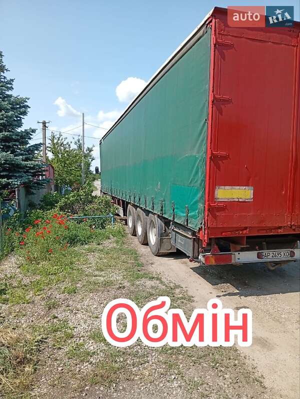 Тентований борт (штора) - напівпричіп Fliegl  TWP 180