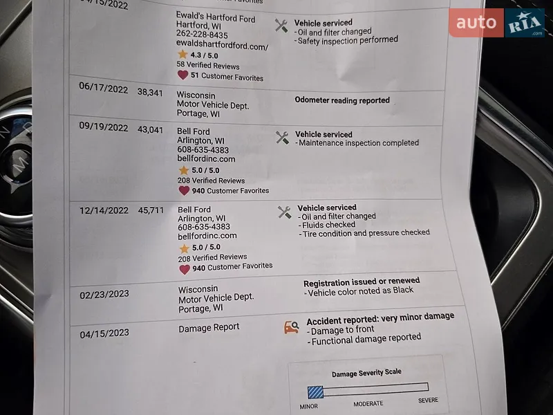 Внедорожник / Кроссовер Ford Explorer 2020 в Одессе документ
