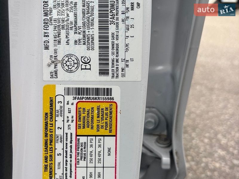 Седан Ford Fusion 2019 в Ізмаїлі фото 13 Седан Ford Fusion 2019 в Ізмаїлі