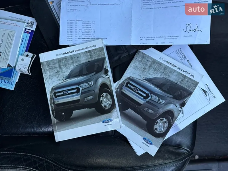 Пикап Ford Ranger 2016 в Ковеле документ
