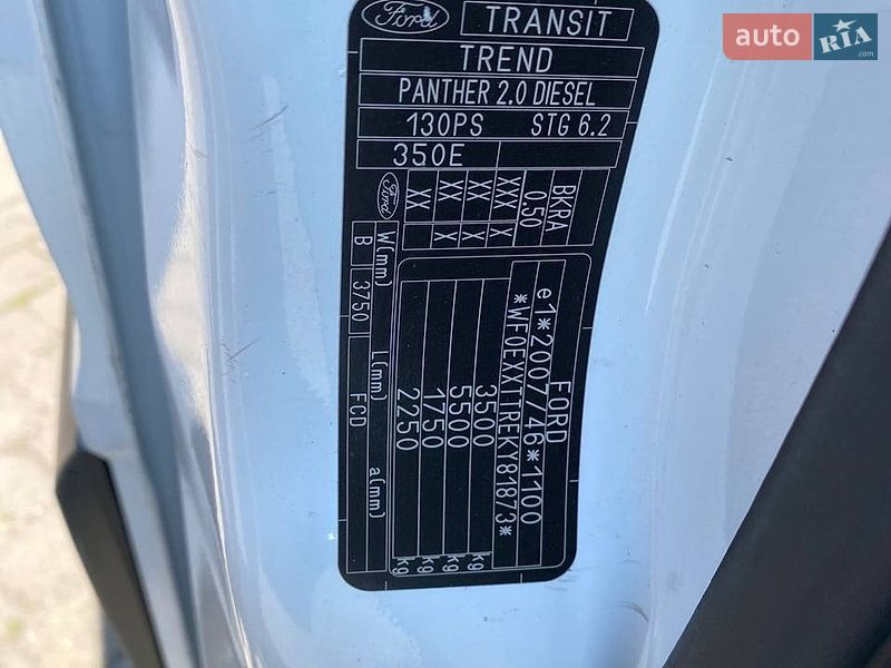 Микроавтобус грузовой (до 3,5т) Ford Transit 2019 в Львове