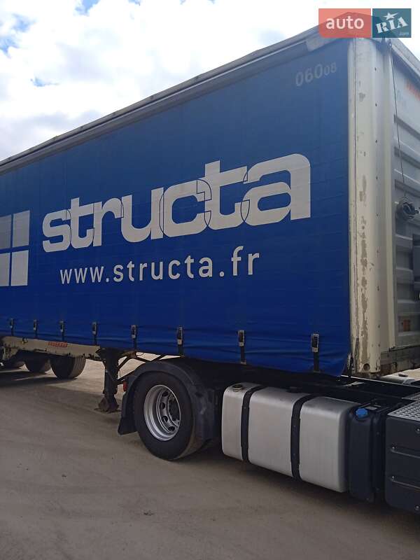 Тентованный борт (штора) - полуприцеп Fruehauf SMB