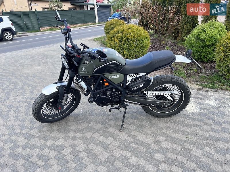 Мотоцикл Без обтекателей (Naked bike) Geon Scrambler 300