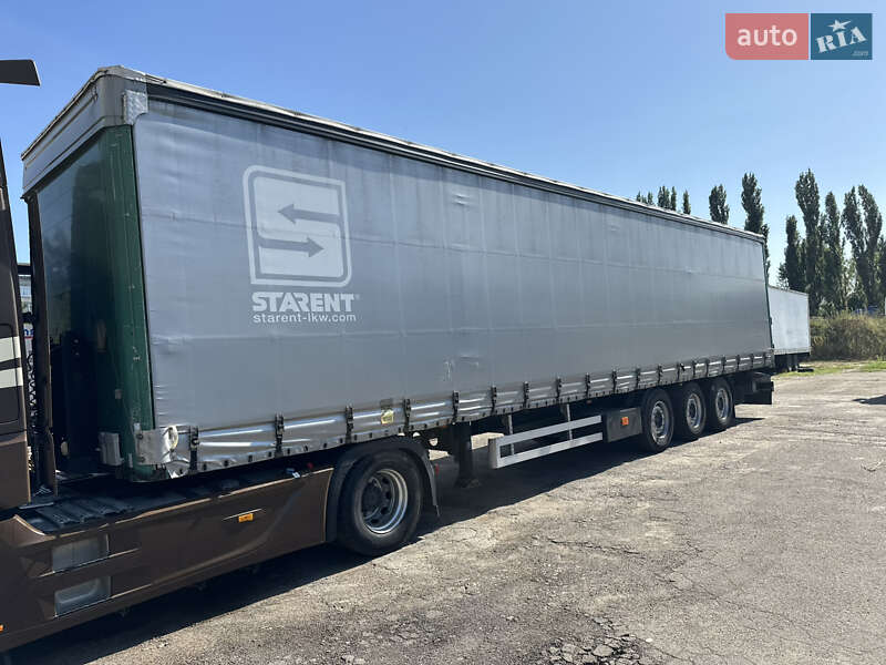 Тентованный борт (штора) - полуприцеп Kogel S 24