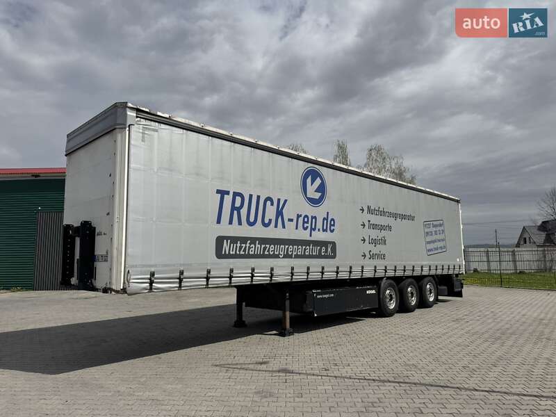 Тентованный борт (штора) - полуприцеп Kogel SAF