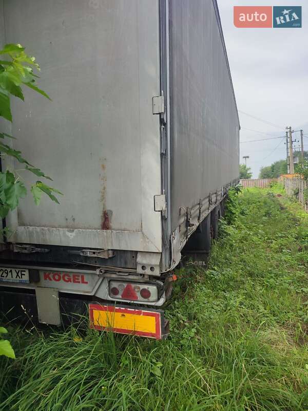 Тентованный борт (штора) - полуприцеп Kogel SNCO 24