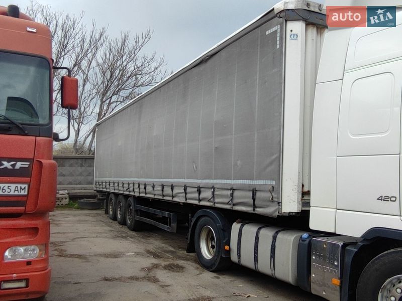 Тентованный борт (штора) - полуприцеп Krone SD 27 2011 в Одессе