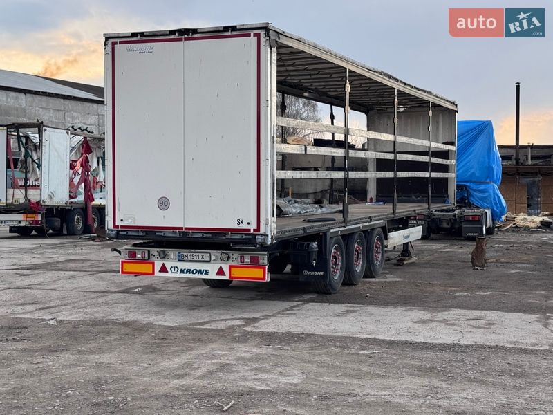 Тентованный борт (штора) - полуприцеп Krone SDP 24