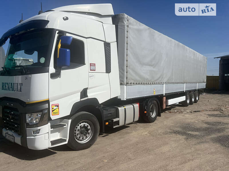 Тентований борт (штора) - напівпричіп Krone SN