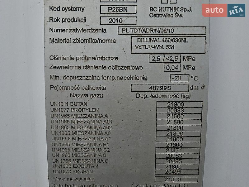Газовоз LDS NG 2010 в Днепре