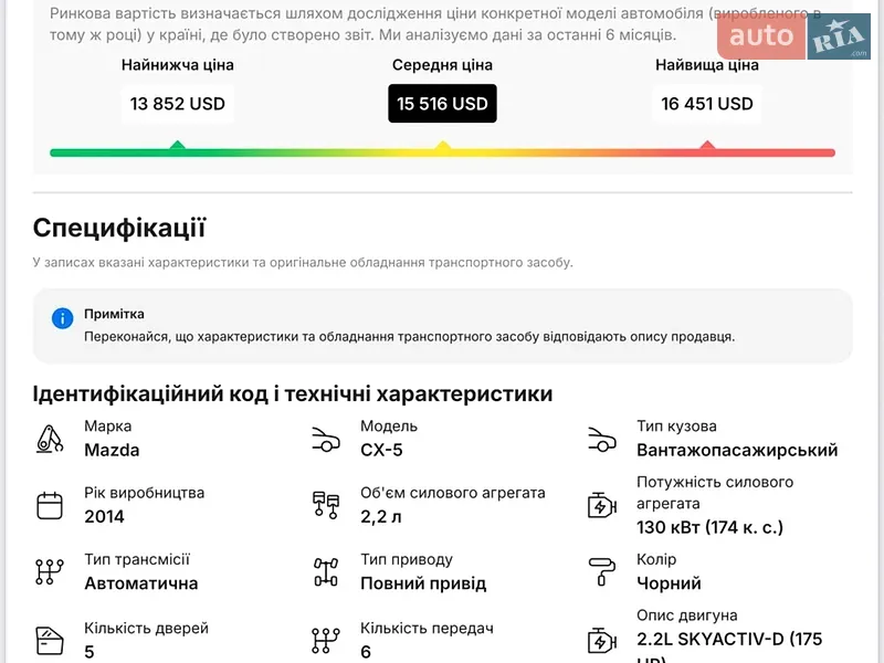 Внедорожник / Кроссовер Mazda CX-5 2013 в Ровно документ