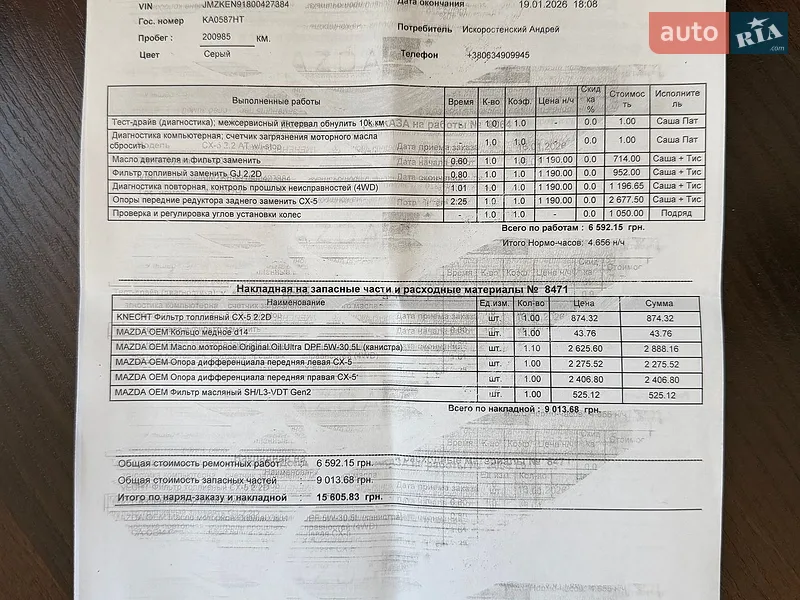 Внедорожник / Кроссовер Mazda CX-5 2015 в Киеве документ 2 фото Внедорожник / Кроссовер Mazda CX-5 2015 в Киеве документ