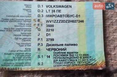 Характеристики Volkswagen LT Микроавтобус