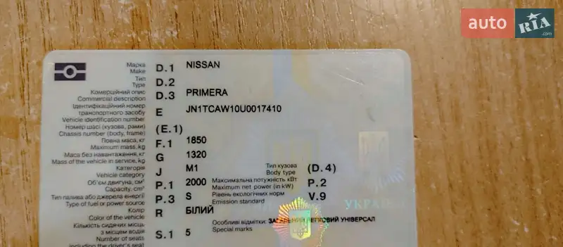 Nissan Primera 1992