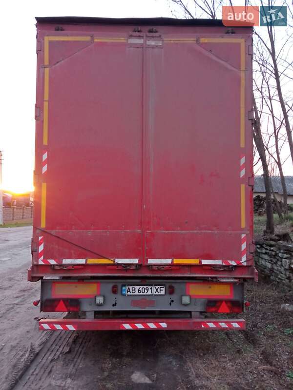 Тентованный борт (штора) - полуприцеп Pacton TXD