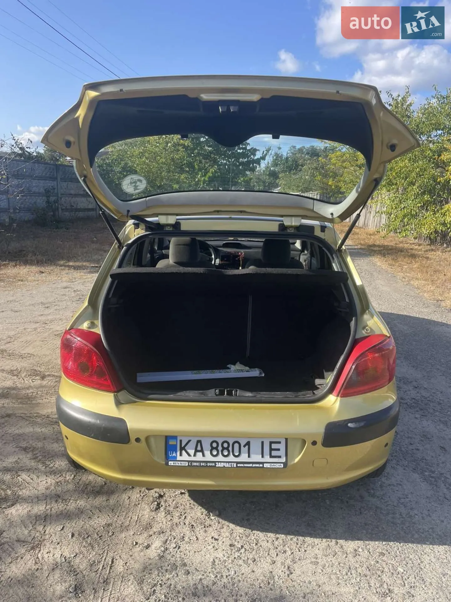Peugeot 307 2004 VIN VF33CNFUF83490850 фото оголошення 3 з 14