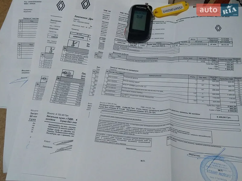 Позашляховик / Кросовер Renault Duster 2021 в Харкові документ 3 фото Позашляховик / Кросовер Renault Duster 2021 в Харкові документ