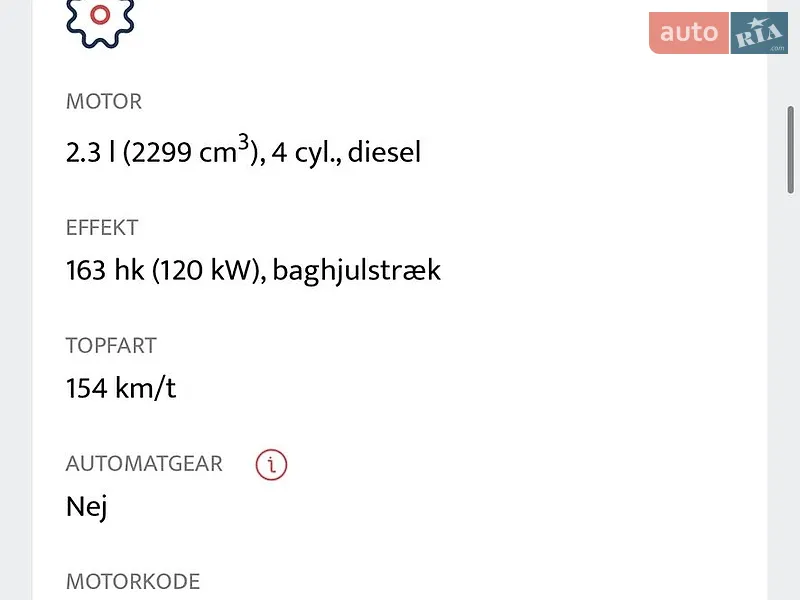 Борт Renault Master 2022 в Луцке документ