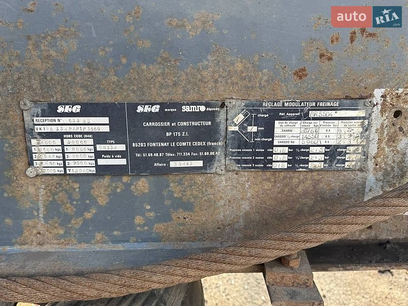 Зерновоз - полуприцеп Samro SR 334 1993 в Харькове фото 25 Зерновоз - полуприцеп Samro SR 334 1993 в Харькове