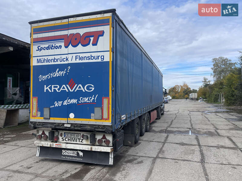 Тентований борт (штора) - напівпричіп Schmitz Cargobull SAF