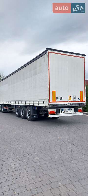 Тентованный борт (штора) - полуприцеп Schmitz Cargobull SCB S3T