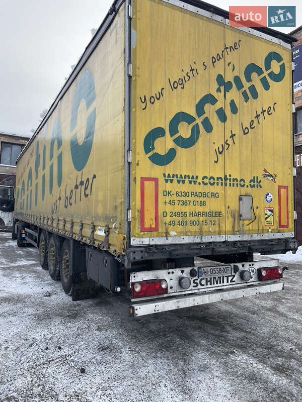 Тентований борт (штора) - напівпричіп Schmitz Cargobull SO1