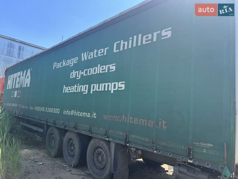 Тентований борт (штора) - напівпричіп Schmitz S-01