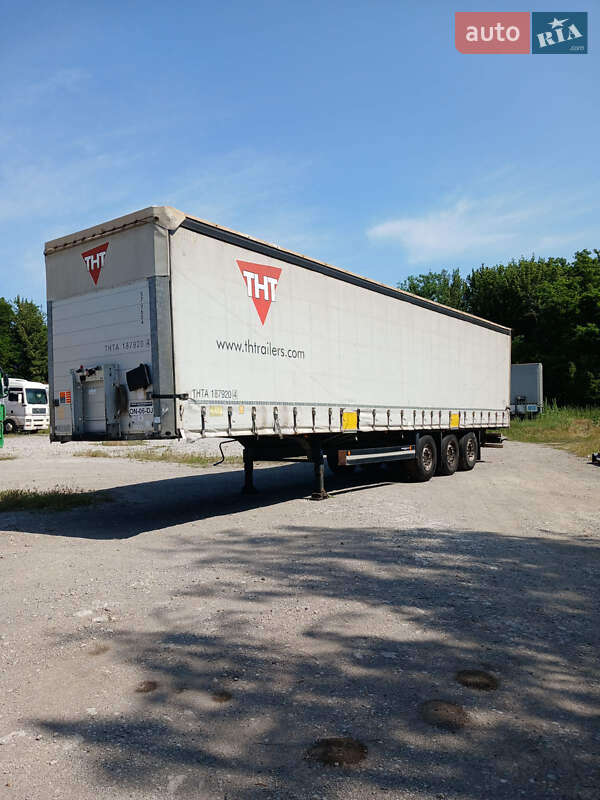 Тентований борт (штора) - напівпричіп Schmitz SCB