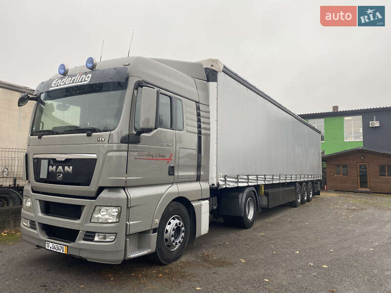 Тентований борт (штора) - напівпричіп Schmitz SCS 24